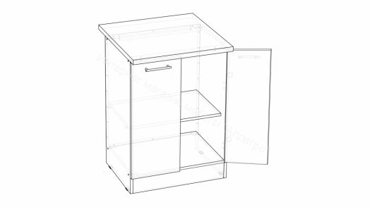 Кухонный гарнитур Асая оптима 5 1200х2000 мм