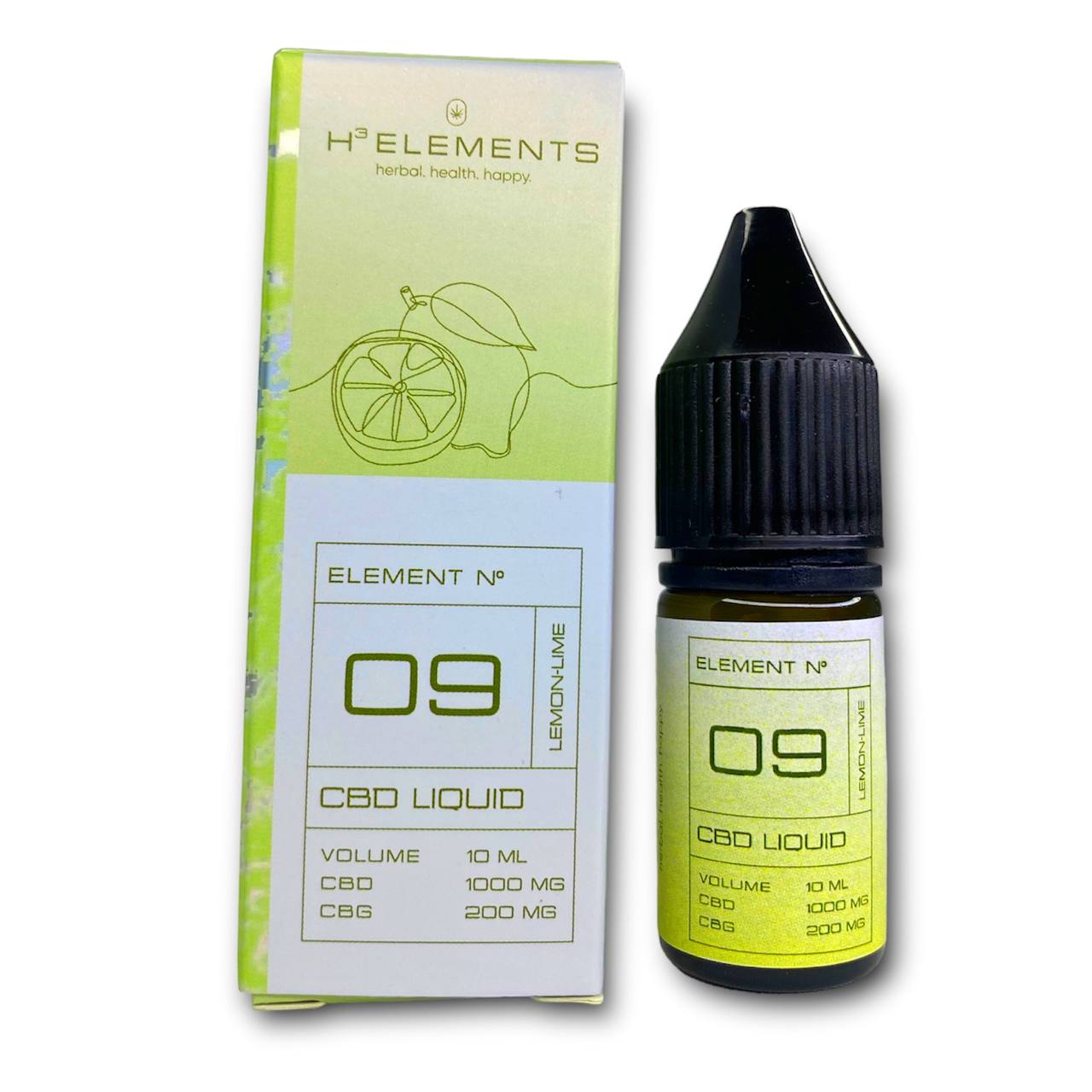 Жидкость CBD + CBG 12% H3Elements Лимон и Лайм