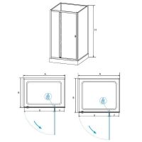 Душевая кабина RGW Andaman AN-207 70х70 411320777-95 без гидромассажа схема 4