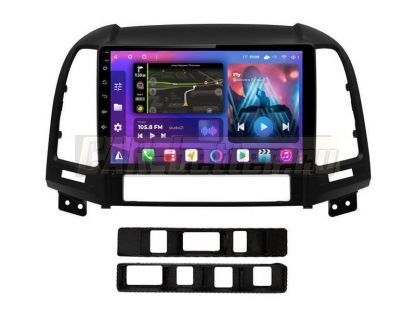 Магнитола Hyundai Santa Fe 2 2006-2012, рамка черная, Farcar (TM008M )