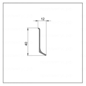Алюминиевый плинтус 40 мм Черный мат. (Ral 9005) / Белый мат. (Ral 9016)
