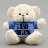 Мягкая игрушка Мишка «С праздничком!» в кофте