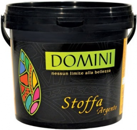 Декоративное Покрытие Domini Stoffa Argento 1л с Эффектом Шелка / Домини.