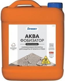 Пропитка Оптимист C418 Аквафобизатор 5л Силиконовый, Профессиональный для Защиты Фасадов от Влаги и Грязи.