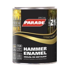 Эмаль по Металлу Прямо на Ржавчину 0.45л Коричневая Молотковая, Parade Z1 Metal Enamel.