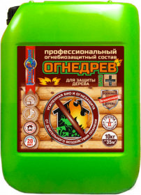 Огнебиозащитный Состав Красковия Огнедрев Био+ 20кг для Дерева, Розовый, Пропитывающий.