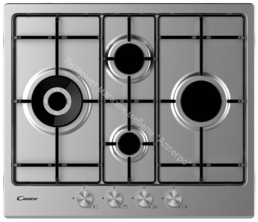 Газовая варочная панель Candy CHW 6 D4 WPX нержавеющая сталь