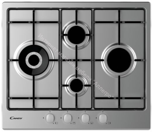 Газовая варочная панель Candy CHW 6 D4 WX нержавеющая сталь