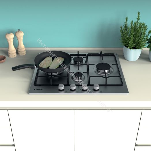 Газовая варочная панель Candy CHW 6 D4 WX нержавеющая сталь