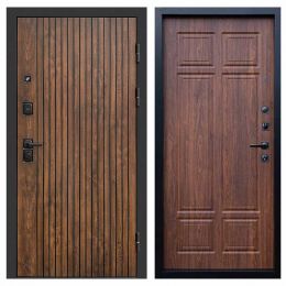 Входная дверь Termo-door Твист Орех премиум Металлическая