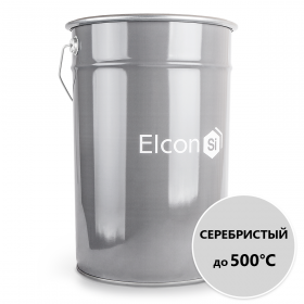 Эмаль Термостойкая 2-х комп. Elcon КО-813 21.5кг Серебристая 500 °C для Защитной Окраски Металлических Поверхностей / Элкон.