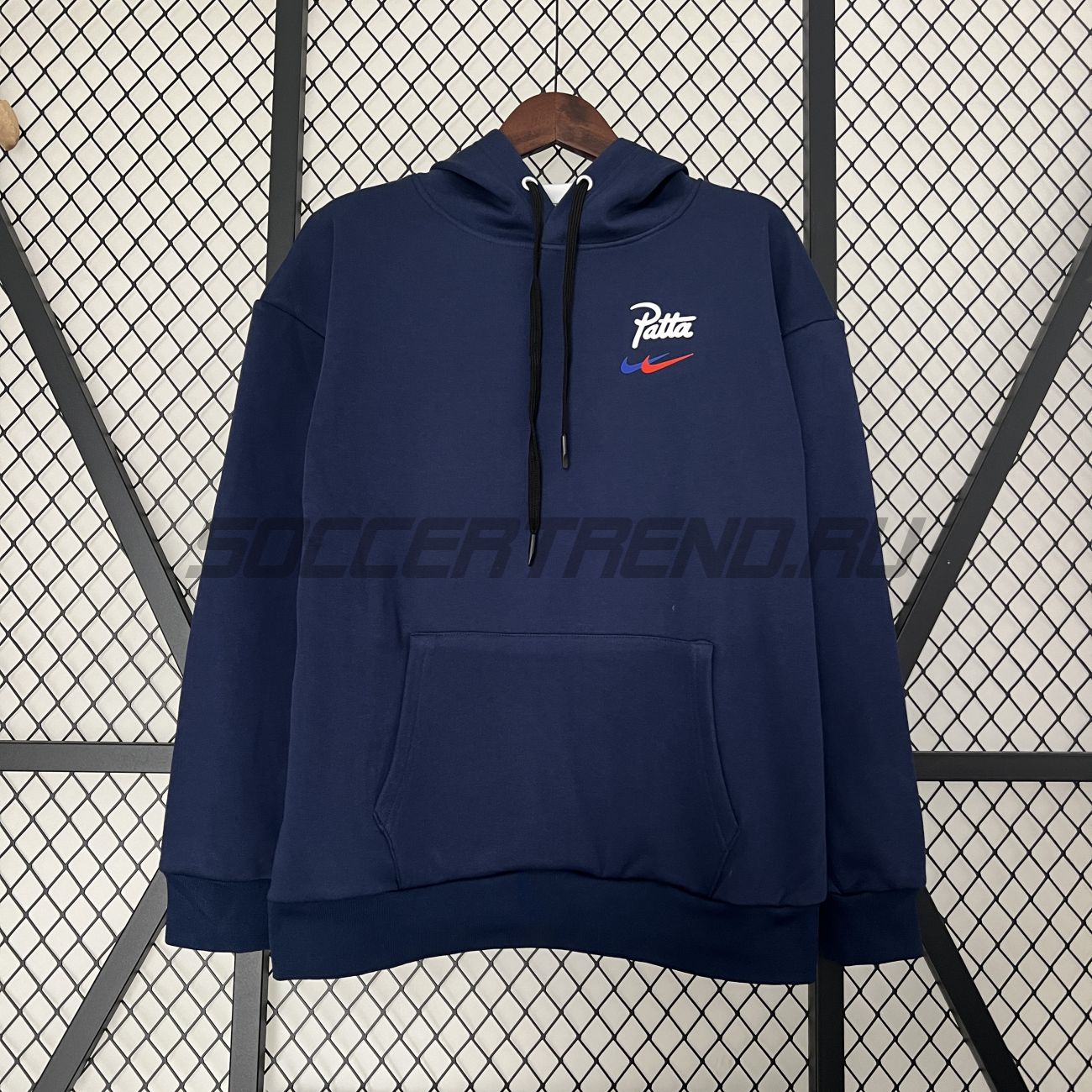 Худи Barcelona Nike x Patta (синее) 2024