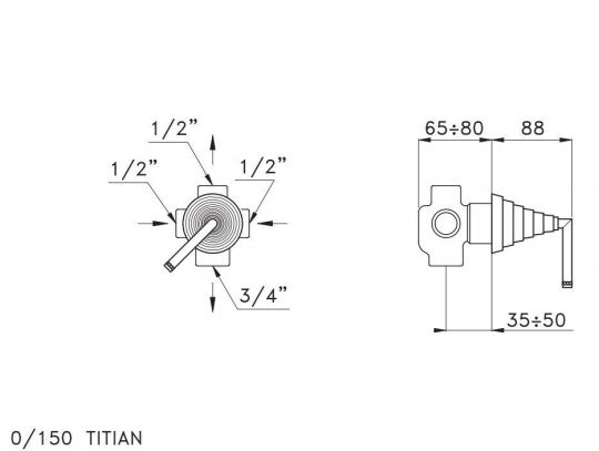 Переключающий вентиль Stella Titian TT 01200 CR00 ФОТО