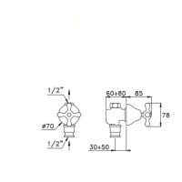 Запорный вентиль 0/156 3/4” Stella Roma схема 2