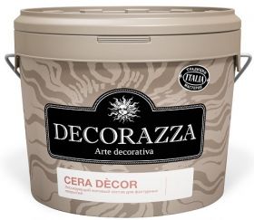 Декоративный Состав Decorazza Cera Decor 2.5л Лессирующий, Матовый на Основе Воска / Декораза Сера Декор