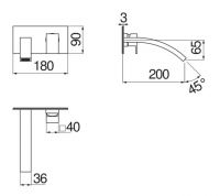 Смеситель для раковины Nobili Ray RY00198 схема 4