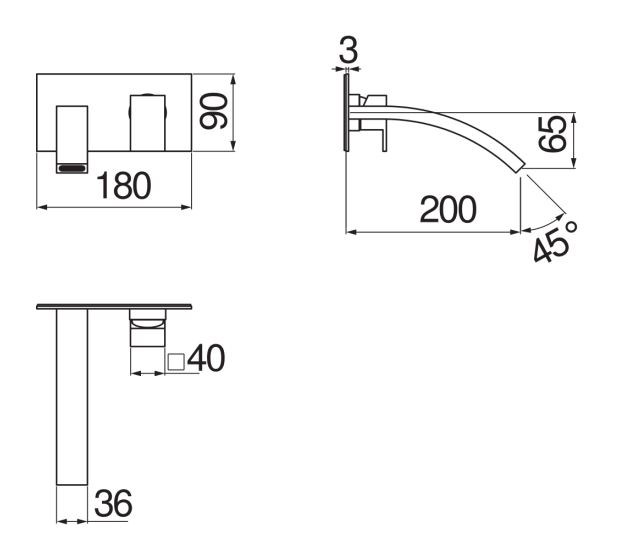 Смеситель для раковины Nobili Ray RY00198 схема 4