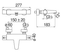 Смеситель для ванны Nobili SKY SY97010 схема 4