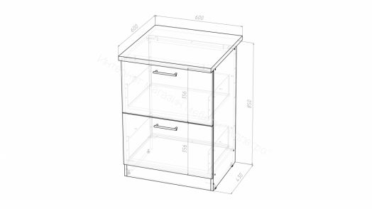 Кухонный гарнитур Равенна оптима 1800х2400 мм