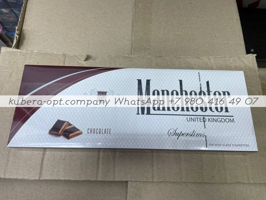 Manchester Super Slim Chocolate (Манчестер супер слим Шоколад) минимальный заказ 1 коробка (50 блоков) можно миксом