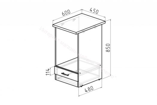 Кухонный гарнитур Симфония прайм 400 1100х2000 мм