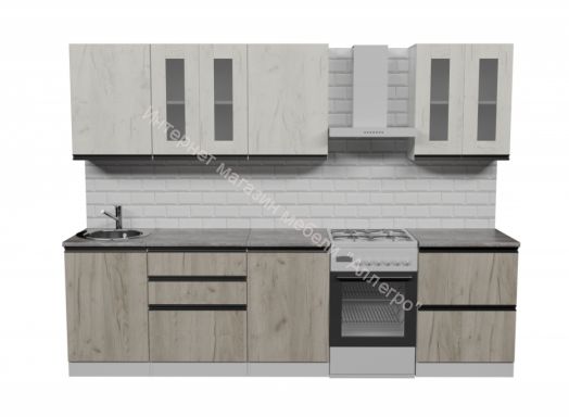 Кухонный гарнитур Паола компакт 2200 мм