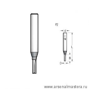Новинка! Фреза пазовая монолитный резец D4 B11 хвостовик 12 WPW P210402