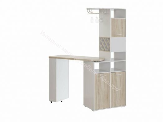 Перегородка "Барс" Белый /Дуб сонома