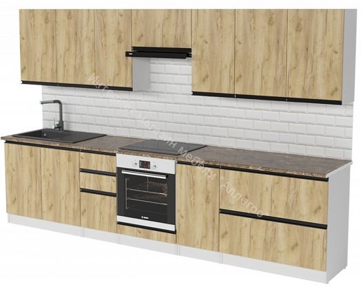 Кухонный гарнитур Янтарь экстра 3000 мм