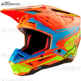 Шлем Alpinestars S-M5 Action 2, Оранжево-желтый