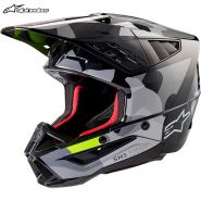 Шлем Alpinestars S-M5 Rover 2, Черно-серо-желтый