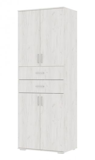 Шкаф распашной "Нельсон" ШК-05 Дуб крафт белый