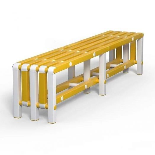 Скамья  пластиковая для бассейна усиленная 2000х376х450 мм