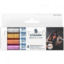 Маркеры декоративные Schneider Paint-It 011 4цв. металлик 2,0мм ML01111501