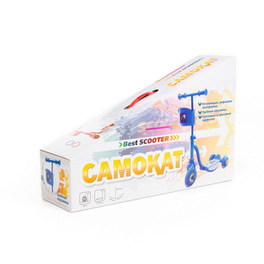 TJ-411 Детский самокат (красный) (в коробке)