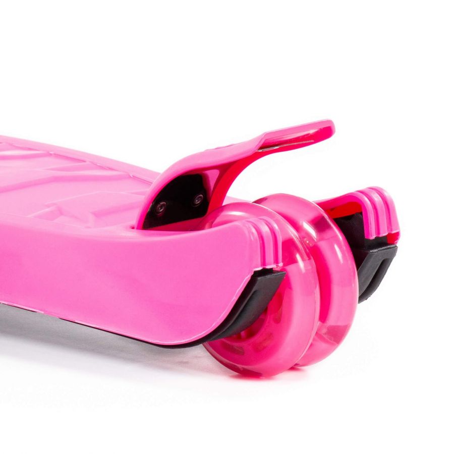 TJ-705L Детский самокат (со складной ручкой) (малиновый) (в коробке)