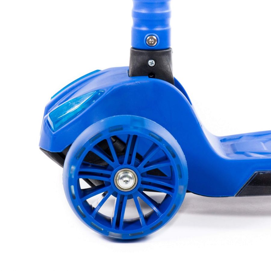 TJ-705L Детский самокат (со складной ручкой) (синий) (в коробке)