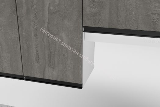 Кухонный гарнитур Ноктюрн мега прайм 1500х2700 мм