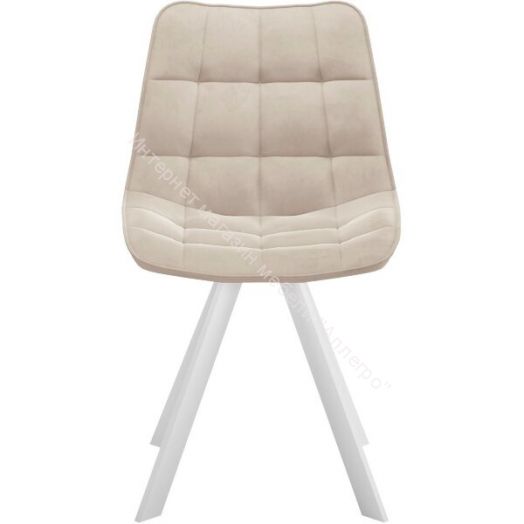 Стул Dikline поворотный 229 В03 BEIGE  Ножки белые