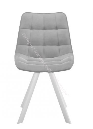 Стул Dikline поворотный 229 В22 GREY  Ножки белые