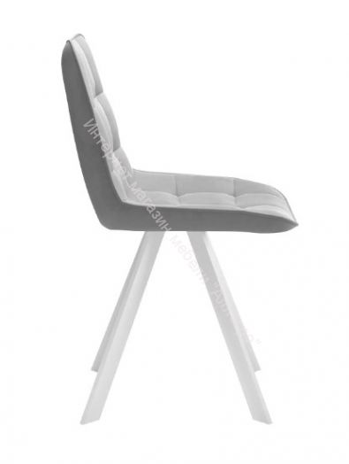 Стул Dikline поворотный 229 В22 GREY  Ножки белые