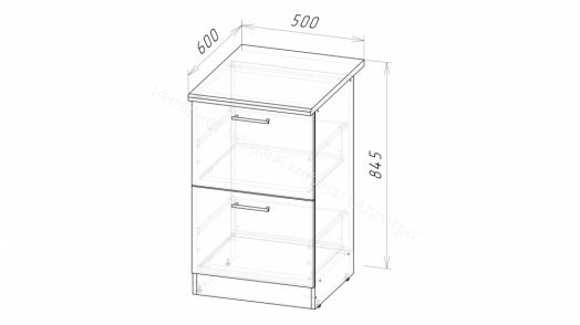 Кухонный гарнитур Амели мега прайм 1500х2700 мм
