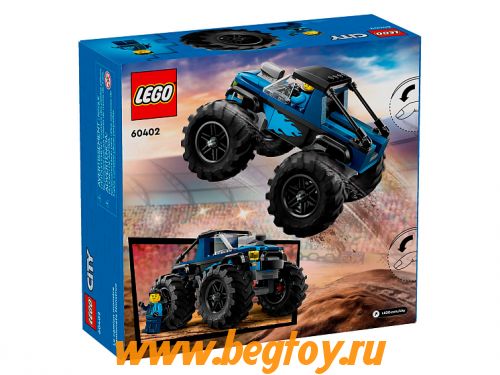 Конструктор LEGO CITY 60402 «Синий грузовик-монстр»