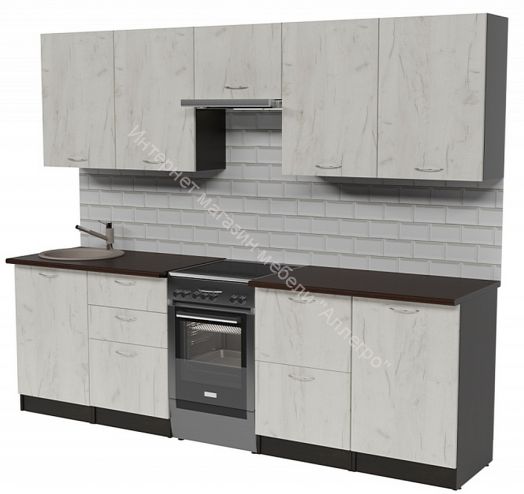 Кухонный гарнитур Лоретта мега 2500 мм