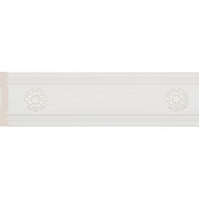 Багет Cosca Бордюр 80-5 Розетка Слоновая Кость W1080-5/W25 Д240хШ1.2хв8Ссм / Коска.