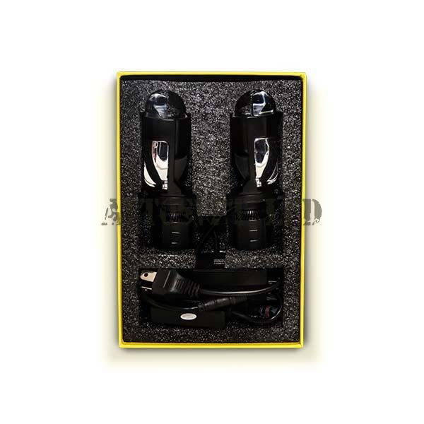 Автомобильные лампы светодиодные A82-H4-12-24V RUZOOM линза с границей света