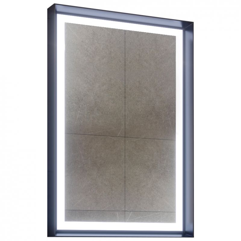 Зеркало ORKA Craft 60x90 c LED подсветкой, антрацит матовый
