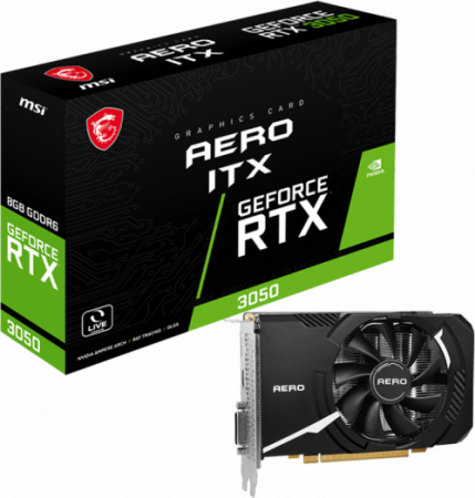 Видеокарта GeForce RTX 3050 MSI AERO ITX 8G V1