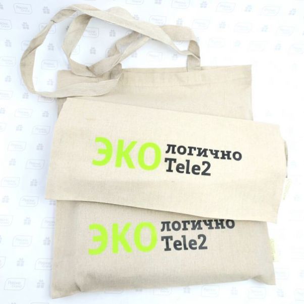 Эко сумки с логотипом Теле2