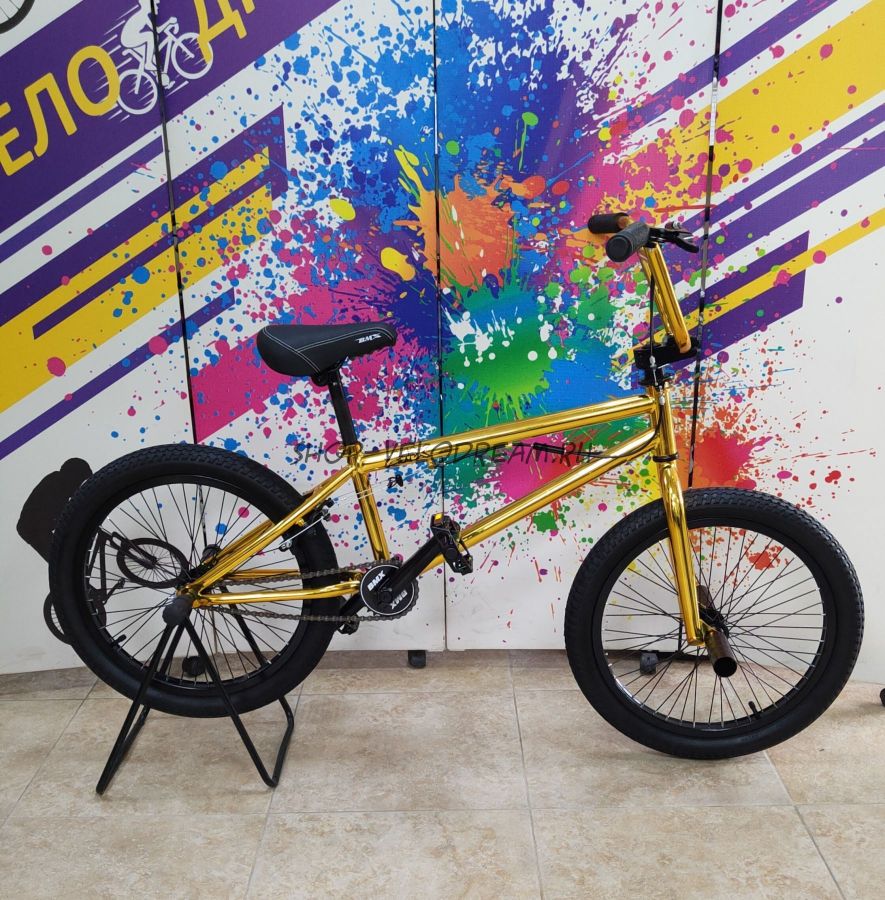Велосипед BMX 20"  БМХ цвет золотой